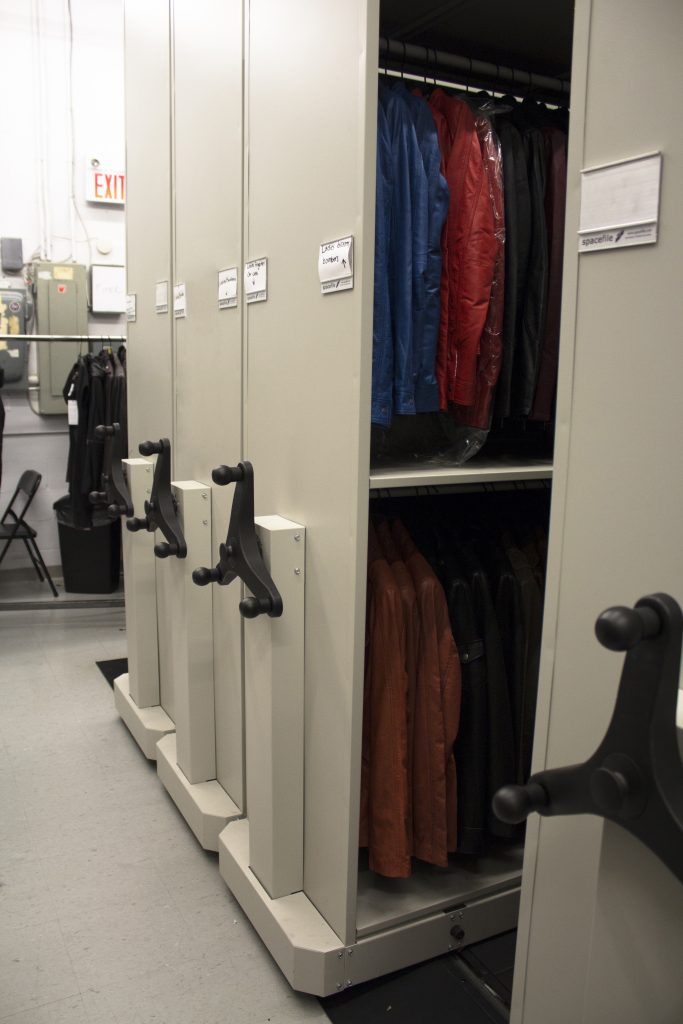 image of high density storage in a retail setting:  Mechanical assist